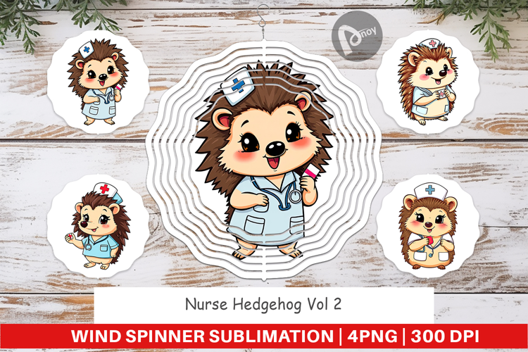 Wind Spinner Nurse Hedgehog