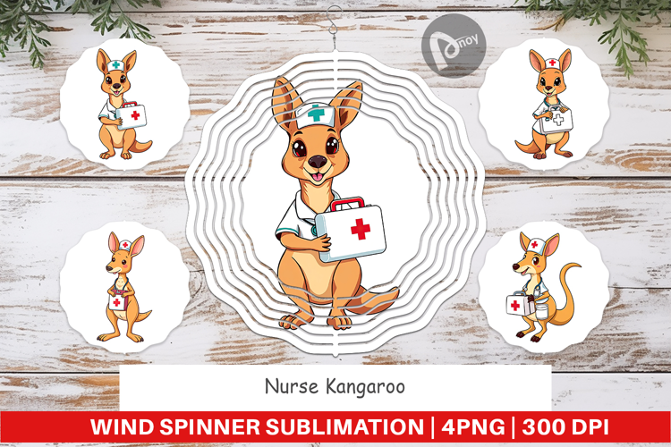 Wind Spinner Nurse Kangaroo