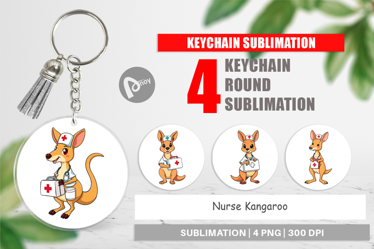 Keychain Nurse Kangaroo