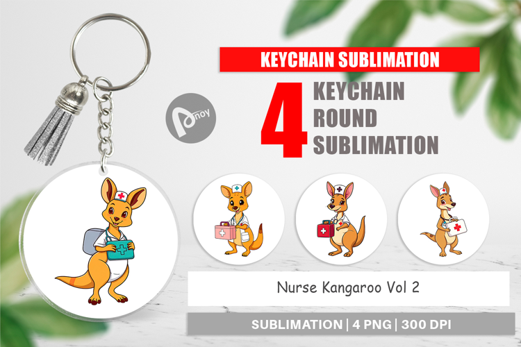 Keychain Nurse Kangaroo