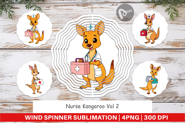 Wind Spinner Nurse Kangaroo