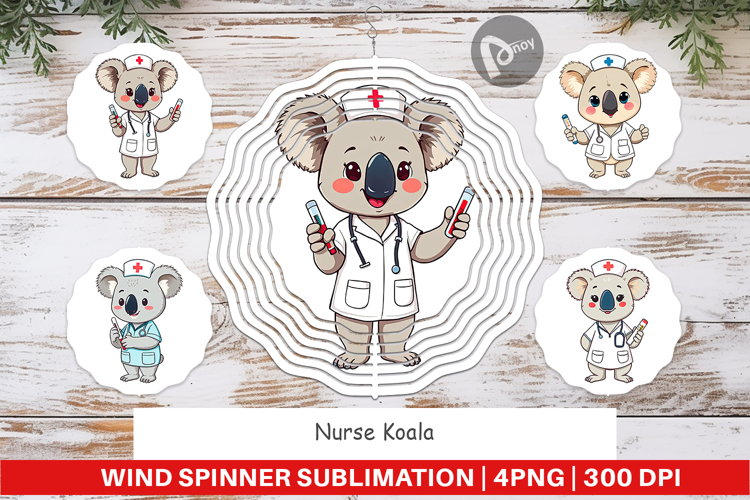 Wind Spinner Nurse Koala