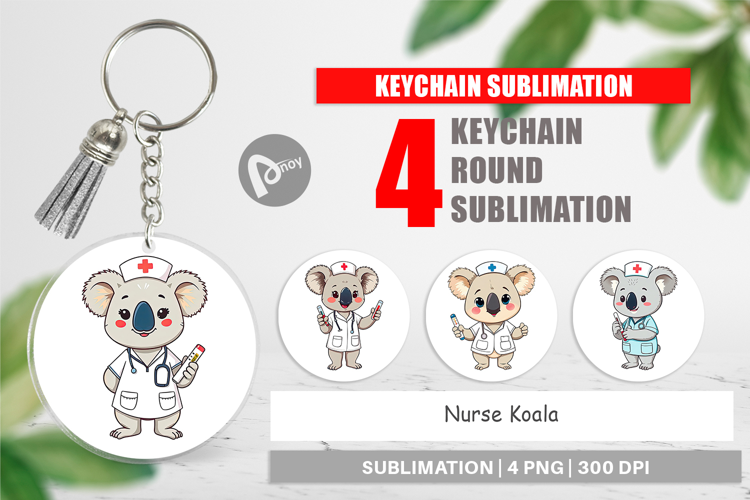 Keychain Nurse Koala