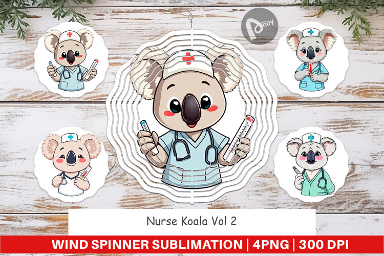 Wind Spinner Nurse Koala example image 1