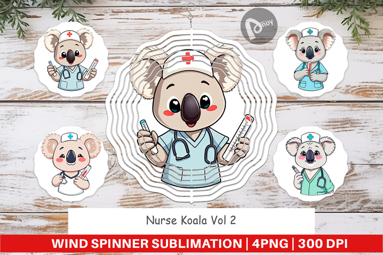 Wind Spinner Nurse Koala