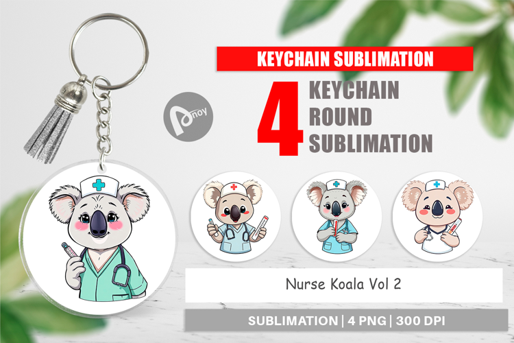 Keychain Nurse Koala