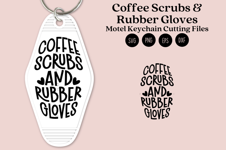 Motel Keychain SVG | Nurse Key Tag Design