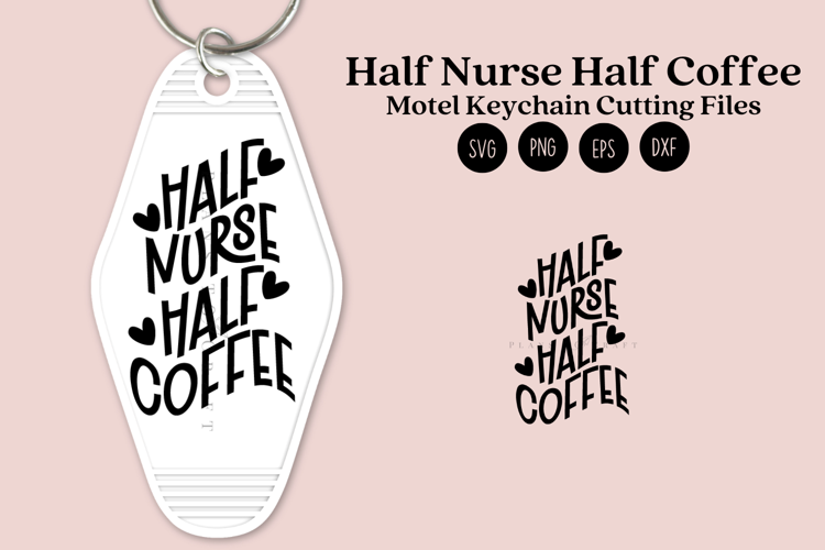 Motel Keychain SVG | Nurse Key Tag Design