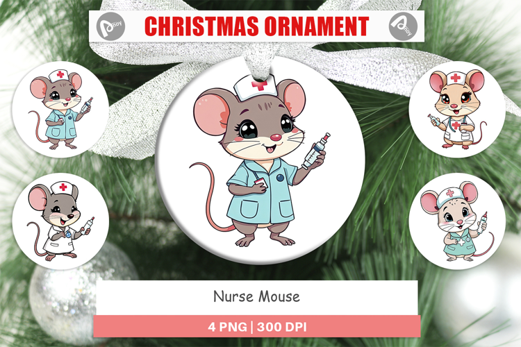 Ornament Nurse Mouse