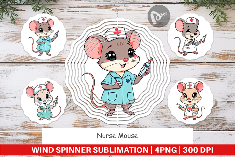 Wind Spinner Nurse Mouse