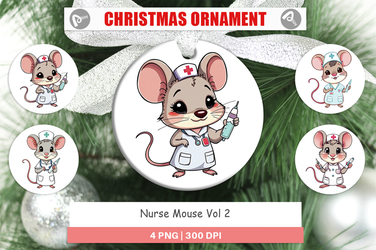 Ornament Nurse Mouse