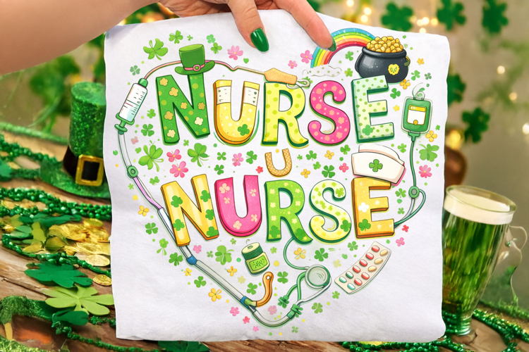 Lucky Nurse PNG, St Patricks Day Nurse PNG, Nurse Life PNG