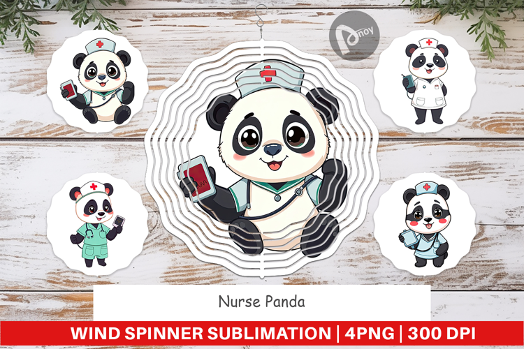 Wind Spinner Nurse Panda