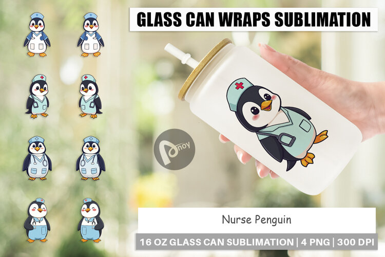 Glass Can Nurse Penguin example image 1