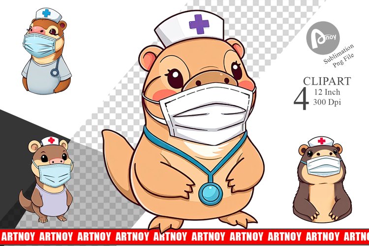 Platypus Clipart Image 11