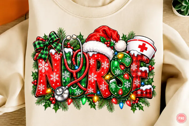 Trending Christmas Nurse PNG, Nurse PNG