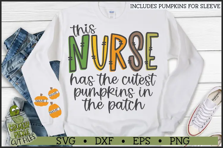 Nurse Pumpkin Patch SVG File