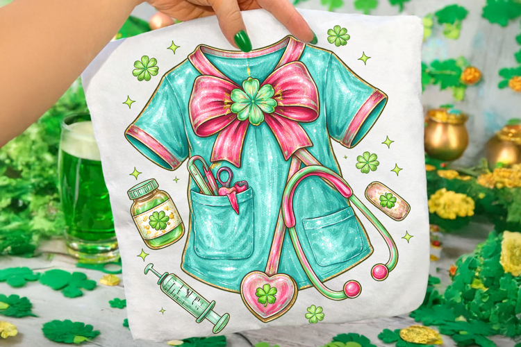 Nurse St Patricks Day PNG, Nurse Life PNG, Lucky PNG, Irish