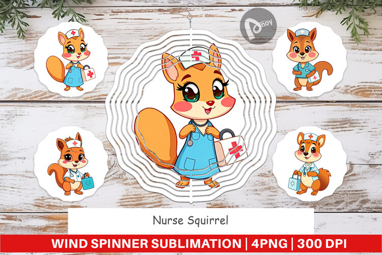 Wind Spinner Nurse Squirrel example image 1