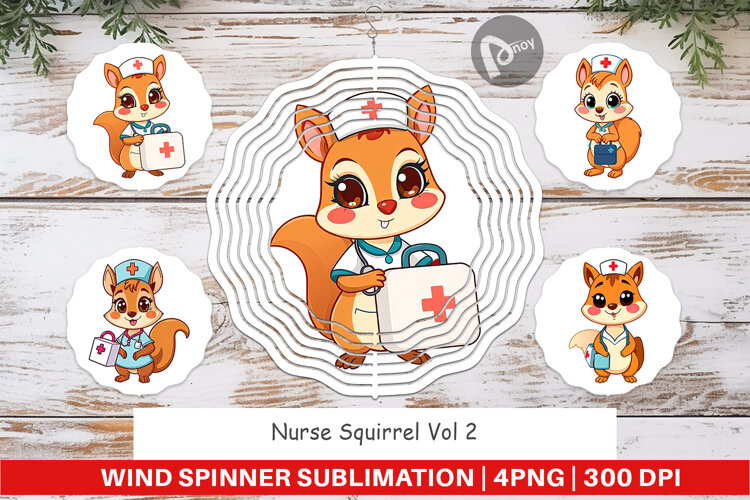 Wind Spinner Nurse Squirrel example image 1