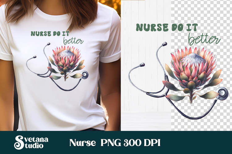 Nurse flower clipart | Medical sublimation | Nurse PNG