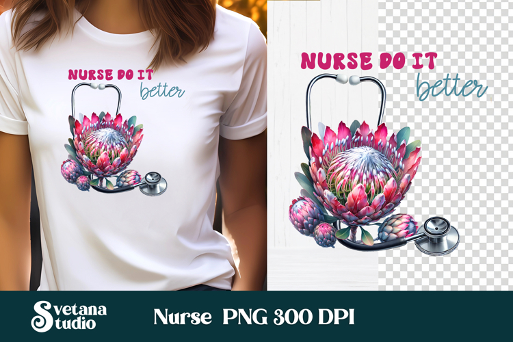 Nurse flower clipart | Medical sublimation | Nurse PNG