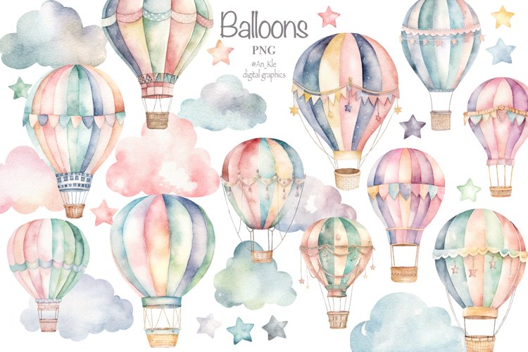 Hot Air Balloon Clipart Image 23