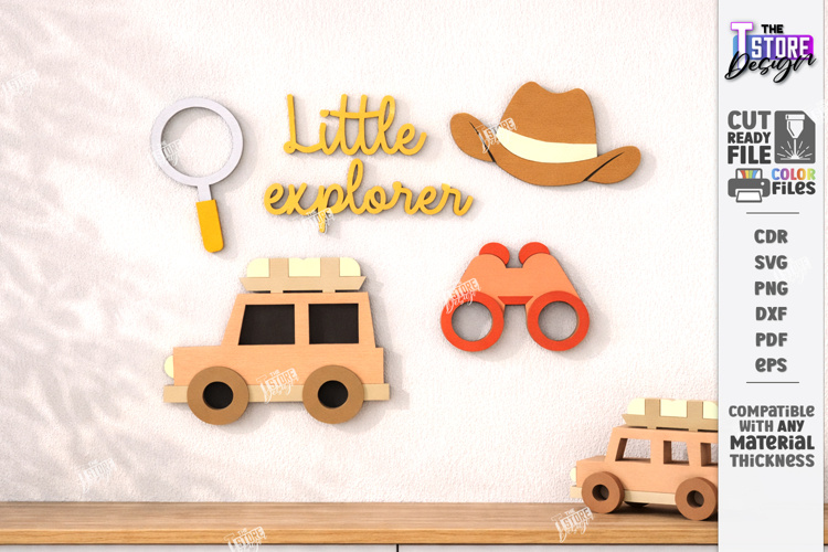 Nursery Wall Decor Laser Cut | Kids Room Decor | Kids Laser