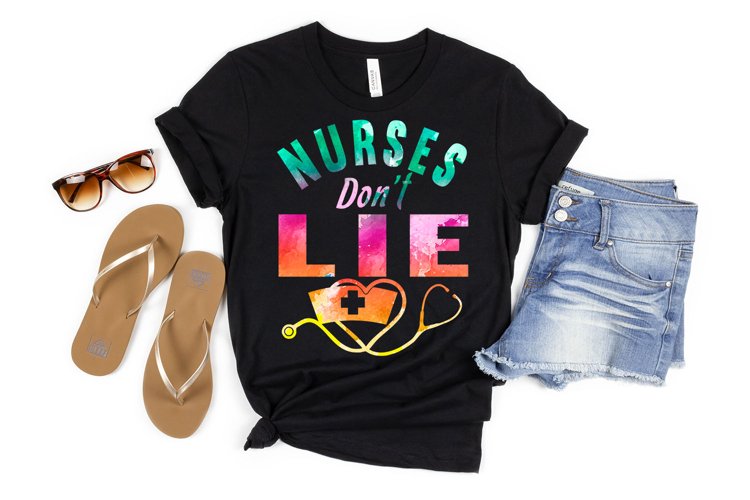 Nurses dont lie Nurse tshirt design (2275340) Illustrations Design