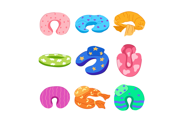 nursing pillow set cartoon