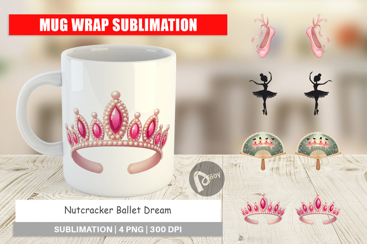 Nutcracker Ballet Dream Mug Wrap