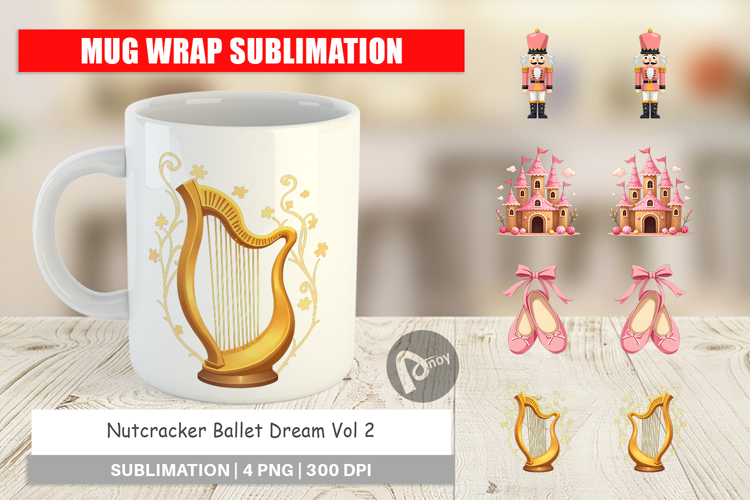 Nutcracker Ballet Dream Mug Wrap