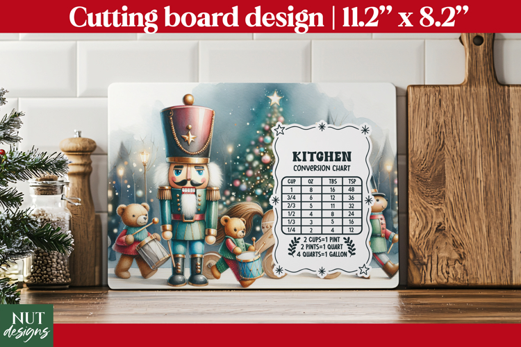 Christmas cutting board, Christmas Nutcracker cutting Board