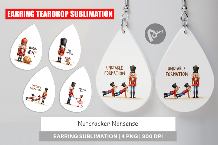 Nutcracker Nonsense Earring