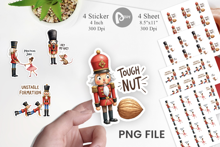 Nutcracker Nonsense Sticker