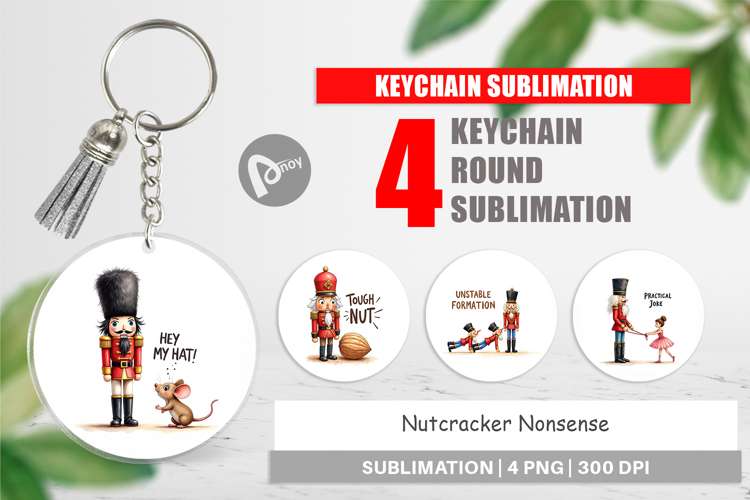 Nutcracker Nonsense Keychain