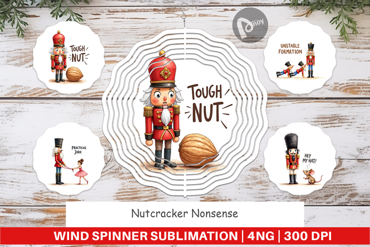 Nutcracker Nonsense Wind Spinner