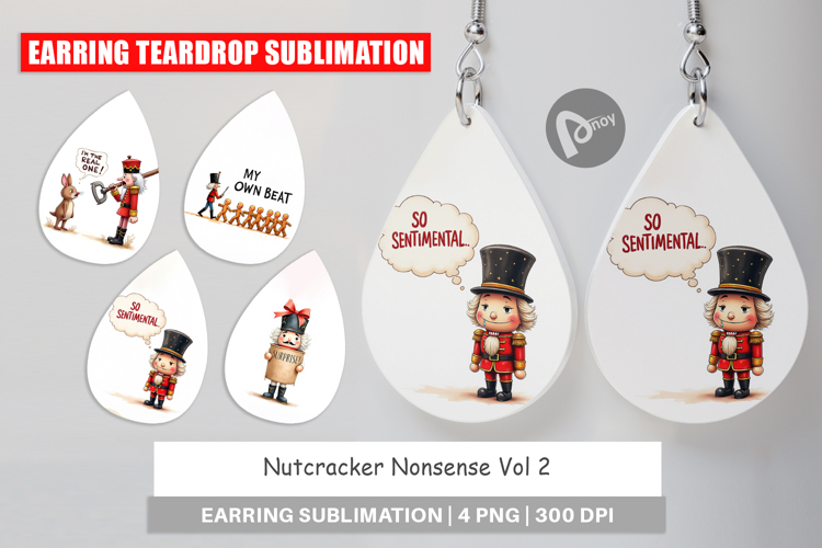 Nutcracker Nonsense Earring