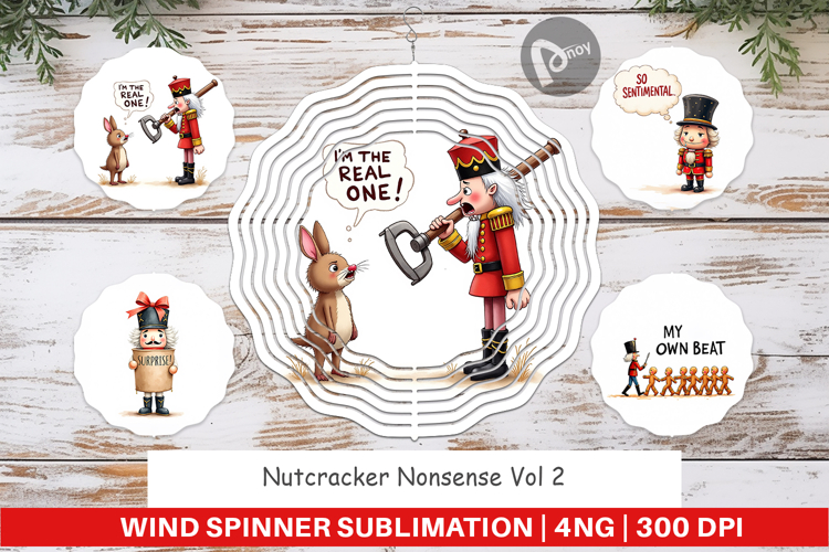 Nutcracker Nonsense Wind Spinner