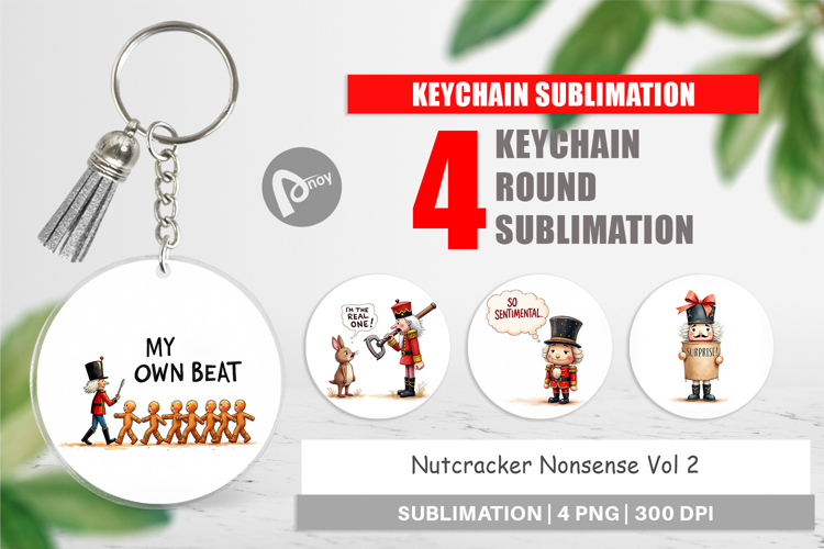 Nutcracker Nonsense Keychain