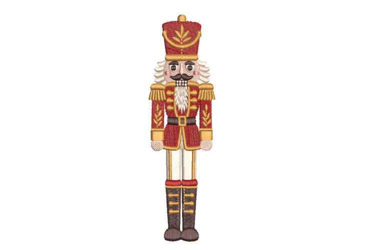 Nutcracker Christmas Machine Embroidery Design