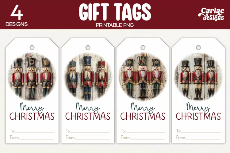 Christmas Gift Tags, Merry Christmas Printable Tags