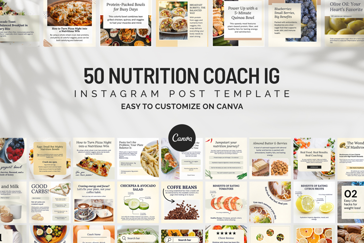Nutrition Coach Instagram Post Templates