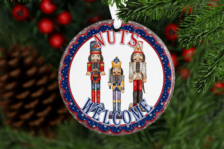 Nutcrackers Christmas Sublimation png, Fun, Nuts Welcome Sig