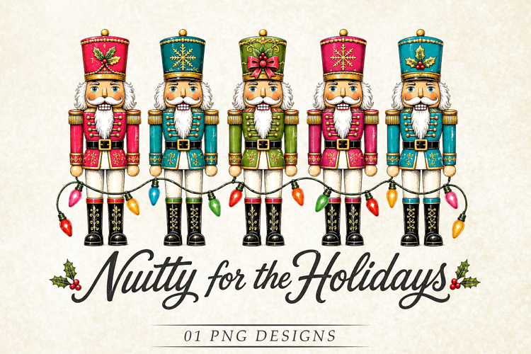 Nutty For The Holidays Christmas PNG - Nutcracker Shirt