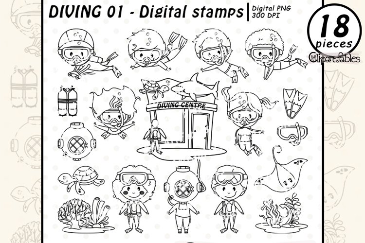 Diver Clipart Image 19