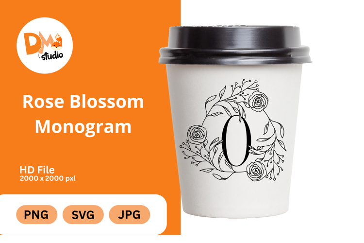 Rose Blossom Monogram