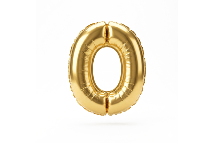 Golden Metallic Letter O Foil Balloon Party Decoration