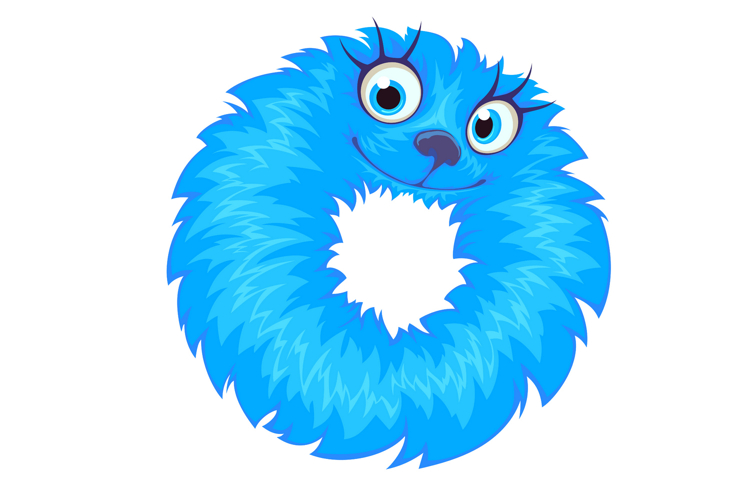 Alphabet Letter O. Font of Cute Monster. example image 1