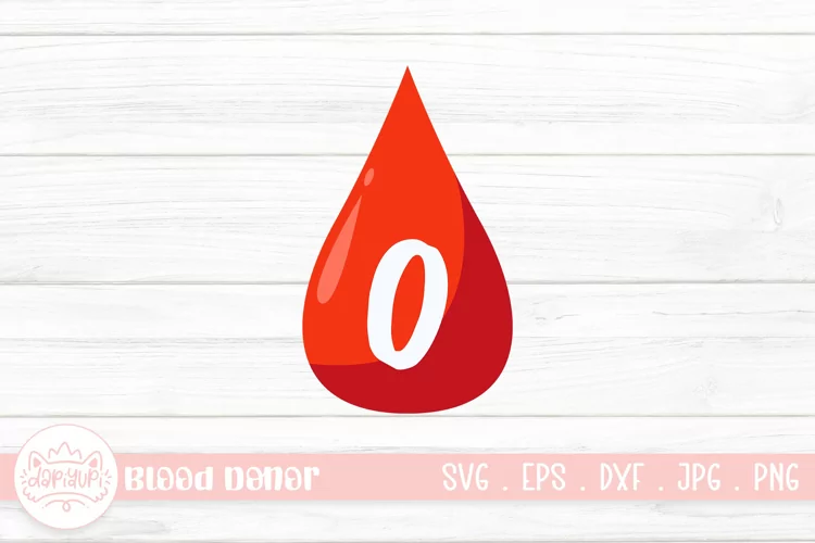 O Type Blood Clipart |Blood Donor Element Illustration